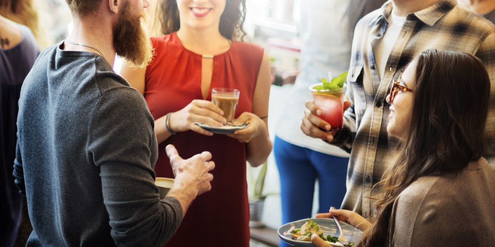 Colleagues,Buffet,Party,Brunch,Dinning,Concept